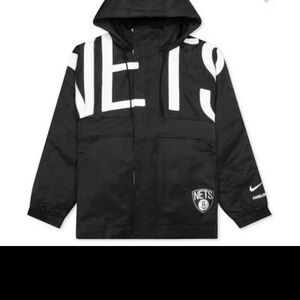 Nike Ambush NBA Collection Brooklyn Nets Logo Black Jacket DB8576-010 Wmns new